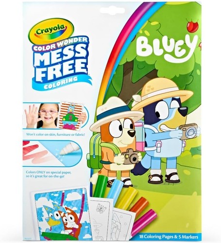 Crayola Color Wonder Bluey, Mess Free, Magic Reveal Coloring, Includes ...