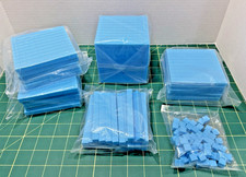 K12 Math Base-10 Set Place Value Blue Blocks Cubes Manipulatives Classroom Home