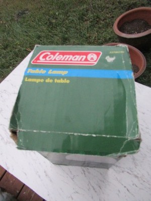 Coleman Table Lamp Battery Operated Camping Lantern 5370-1900 for