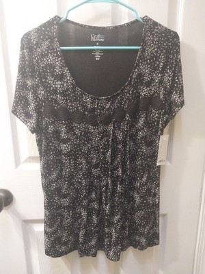CROFT & BARROW WOMENS TOP- SIZE MEDIUM NWT