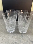 Set of 4 Vintage Waterford Crystal Highball Water Glasses Kylemore 5” Tall