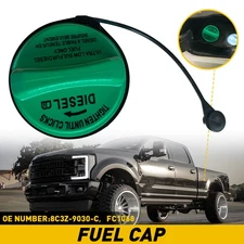 Fits Ford F250 F350 F450 F550 Super Duty Diesel Gas Cap Fuel Cap Green 2008-2017
