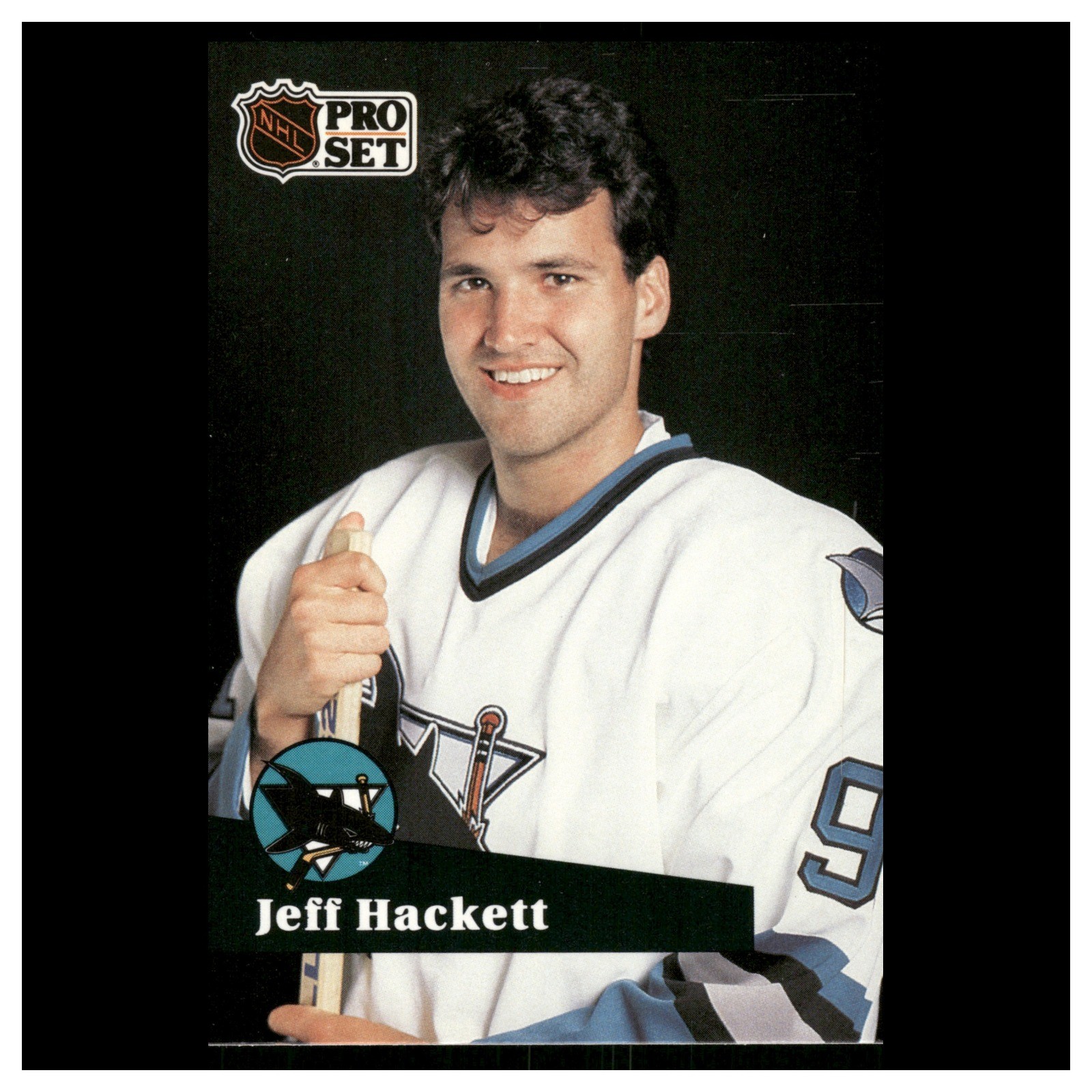 Jeff Hackett #331 1991-92 Pro Set French San Jose Sharks Hockey Card NHL