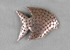 VINTAGE MCM STERLING SILVER FISH PIN
