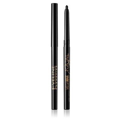 5901761915112 Eveline Cosmetics MegaMax Kajal kredka do oczu Czarna (P1) Eveline
