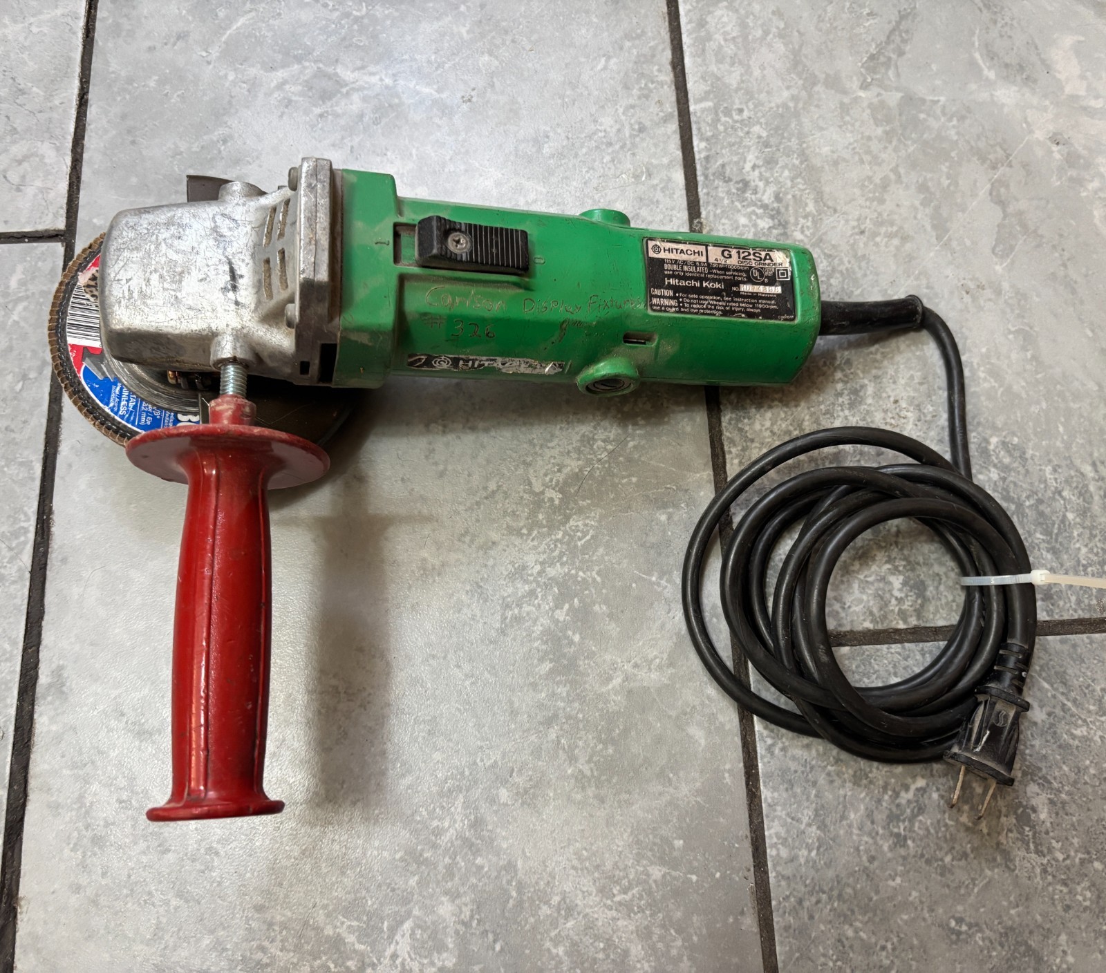 Hitachi 4 1/2 Inch Angle Grinder G 12SA
