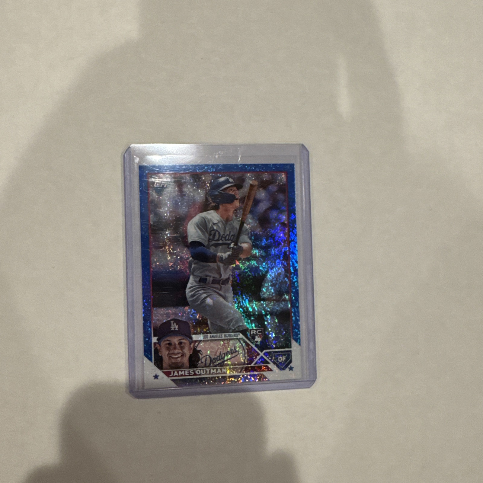 2023 Topps Series 2 - Blue Foil #395 James Outman /999 (RC)