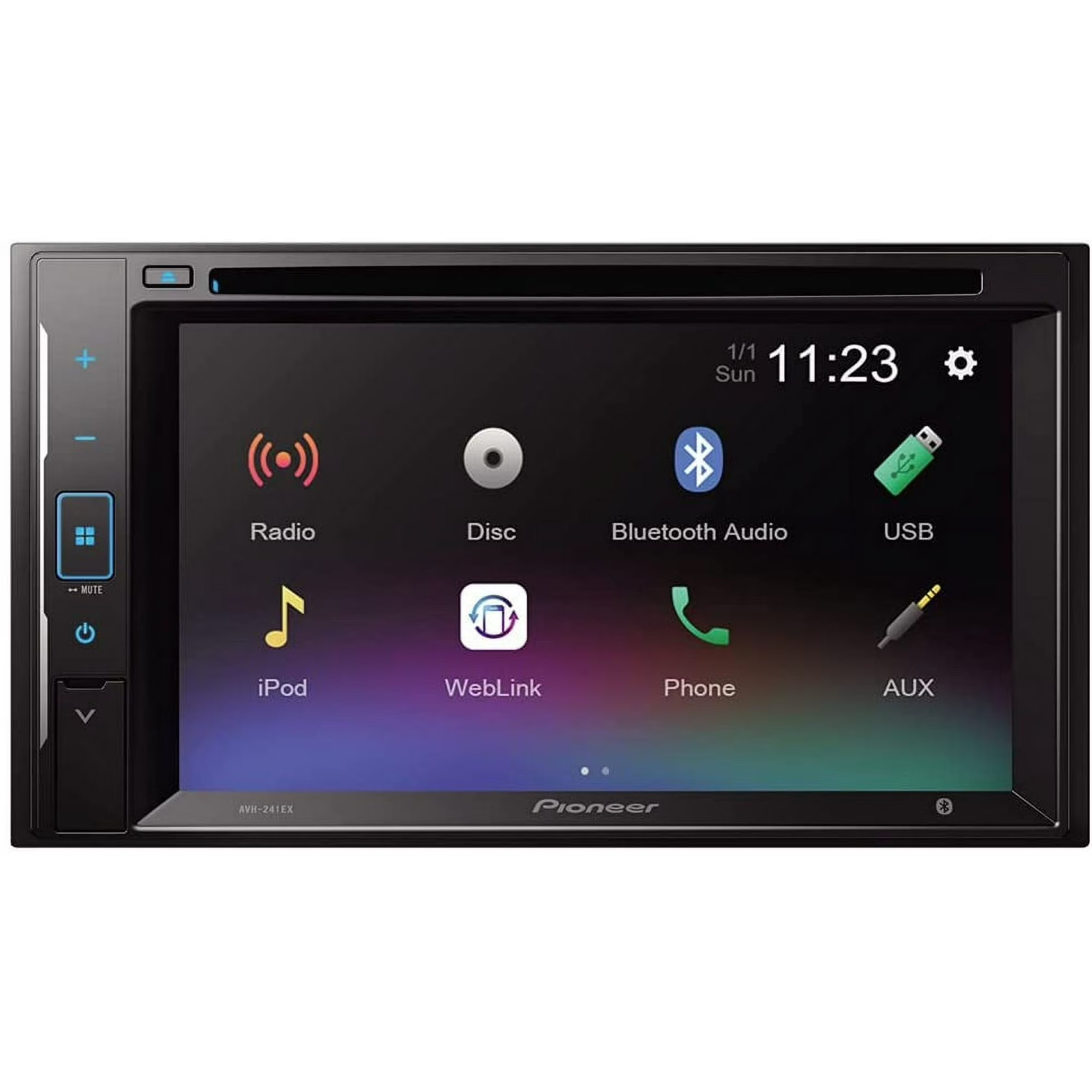 Pioneer AVH-240EX 6.2" Double-DIN DVD Touchscreen Multimedia Alexa Receiver