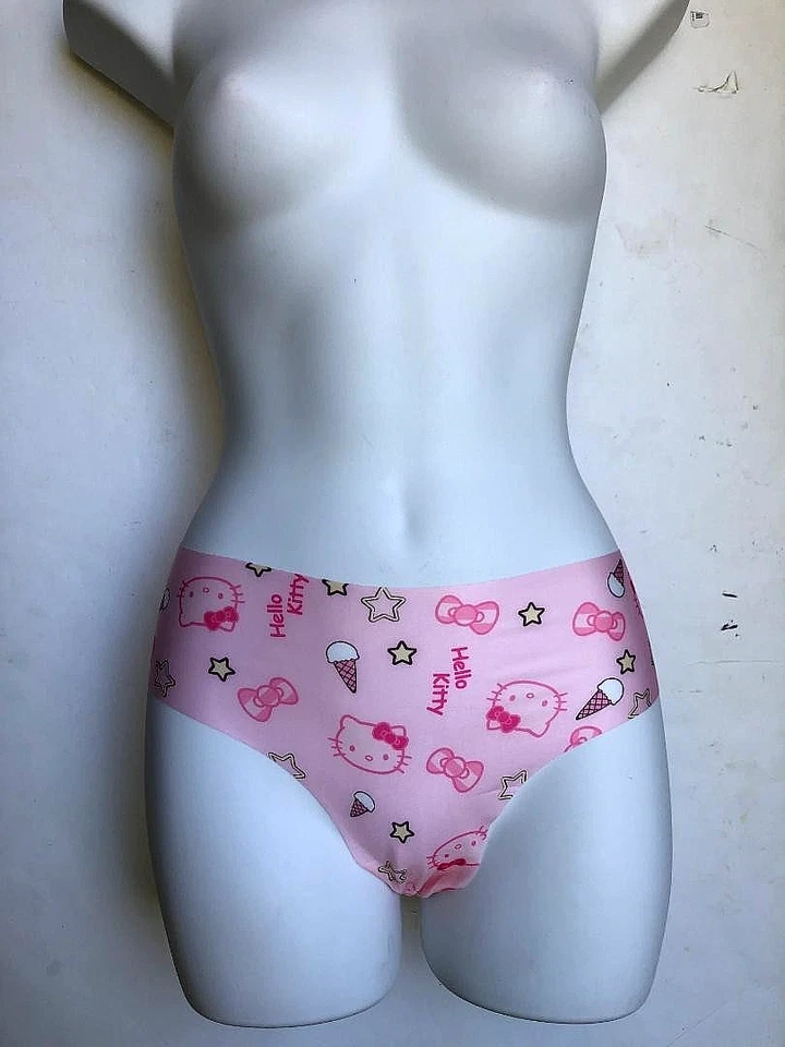 Nuevo Hello Kitty Calzoncillos Sin Costuras de tiro bajo Ropa Interior Sexy Talla Pequeña Foto 2 de 3