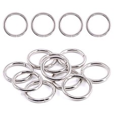 Swpeet 60Pcs 1 Inch / 25mm Heavy Duty Multi-Purpose Metal Sliver Metal O Rings