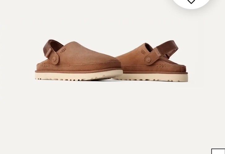 UGG Goldenstar Clog Womens 12 Chestnut Platform Shoes Warm Casual Clogs NWOB