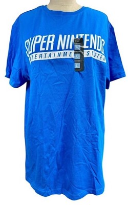 Super Nintendo Entertainment System SNES Difuzed Short Sleeve T-Shirt Size L
