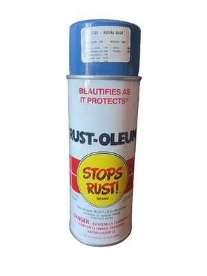 Vintage Spray Paint, Rustoleum Royal Blue 80s, Graffiti.  free shipping