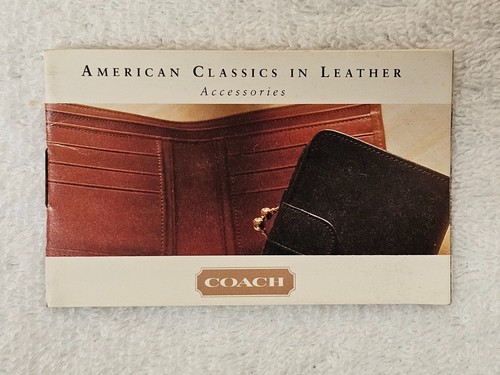 Vintage Coach Water Buffalo Leather Bifold Wallet NIB w/ Box Black USA - Picture 11 of 13