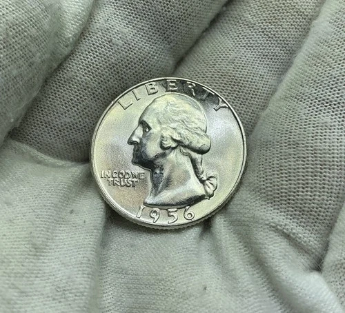 1956 P Washington Silver Quarter Stunning Gem BU Uncirculated MS+ Coin Q201