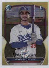 2023 Bowman Chrome Prospects Yellow Refractor 12/75 Oswaldo Osorio #BCP-152 6o3
