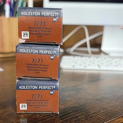 Koleston Perfect Hair Dye 7/71 Medium Blonde Brown Ash *PRICE FOR TUBE TRIO*