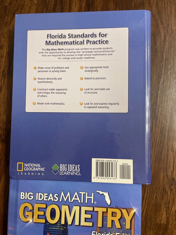 NEW Big Ideas Math (Geometry ) Florida Edition Teacher and Student Edition HTF - Image 4 of 4