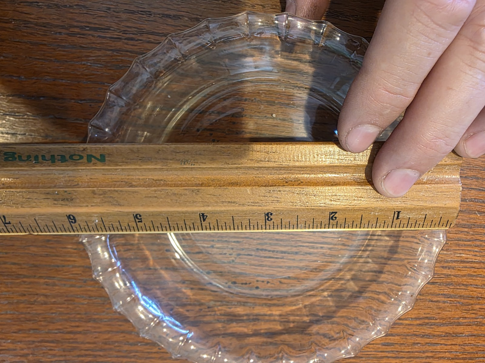 Vintage PYREX Mini Pie Tart Plate Pan 206 Scalloped Fluted Edge 6 Inch Clear USA