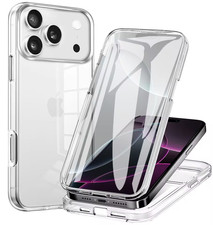 CLEAR 360 Case For iPhone 17 Pro Max 13 16 Pro 8 7 14 15 17E Silicone Shockproof