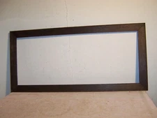 Antique Original Dark Finish Mission Oak Arts & Crafts Picture Frame Fits 14x34"