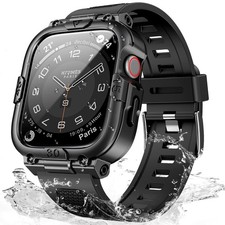 Sport Rugged Case with Splash-Resistant Light TPU Band for Apple Watch 40mm, ...