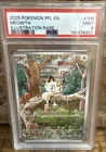 2025 Pokemon Meowth Illustration Rare 106/094 Phantasmal Flames PSA 9