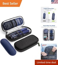 Compact Insulin Cooler Travel Case - 4-8 Hour Cooling with TSA Approved Packs
