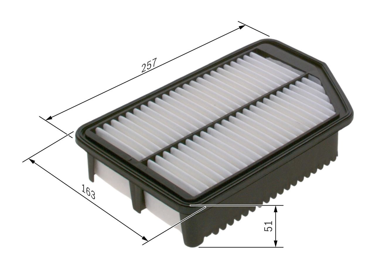 Bosch Paper Air Filter Insert S0481 OEM for Hyundai i30 & Kia Cee'd / Pro Cee'd - Image 23