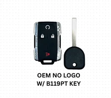 OEM Reshelled Sierra, Silverado Keyless Entry Fob & Key Bundle