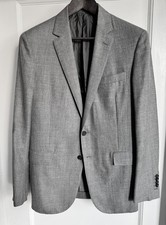 Ralph Lauren Purple Label Sport Coat 38R Grey Wool Silk Linen Made in Italy