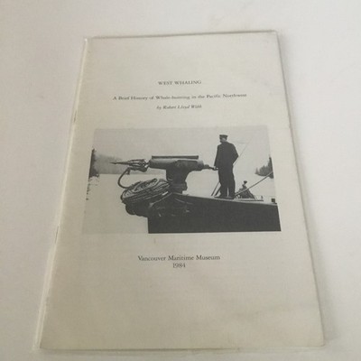 WEST WHALING. WHALE HUNTING IN PACIFIC. Rare vintage leaflet. Fast Free shipping