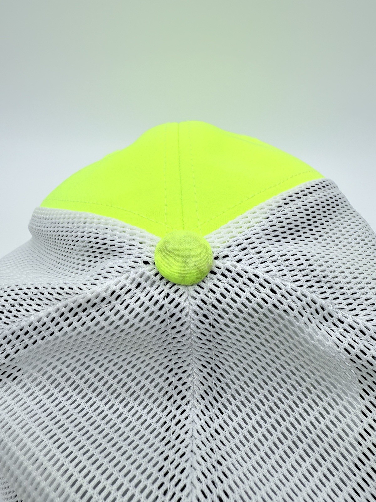 Nike Golf Neon Green Flex Fit L/XL Hat. Embroidered Nike Logo Mesh Back  thumbnail 6