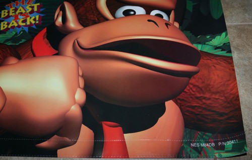 SELTENES 2-SEITIGES 1994 SUPER NINTENDO DONKEY KONG COUNTRY STORE PROMO VINYL POSTER - Bild 10 von 13