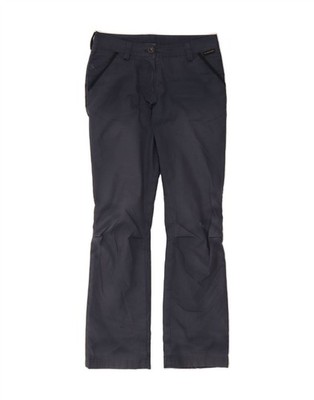 JACK WOLFSKIN Damen Straight Chino Hose W25 L30 Navy Blau Polyester BA05