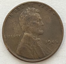 1945-D Circulated Lincoln Wheat Cent. A nice album slot filler.
