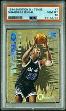 1994-95 Emotion N-Tense Shaquille O'Neal #7 PSA 10 Orlando Magic Gold RARE