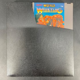 Cartucho de juego Tecmo World Wrestling NES 1990 con manual y funda Nintendo