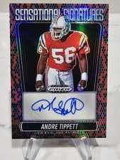 2025 Panini Prizm Black Snakeskin  Prizm Andre Tippett Auto /15 Patriots