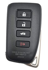 4 Buttons Replacement Key Fob Cover fit for Lexus ES250 2018 NX300h 2018 Black