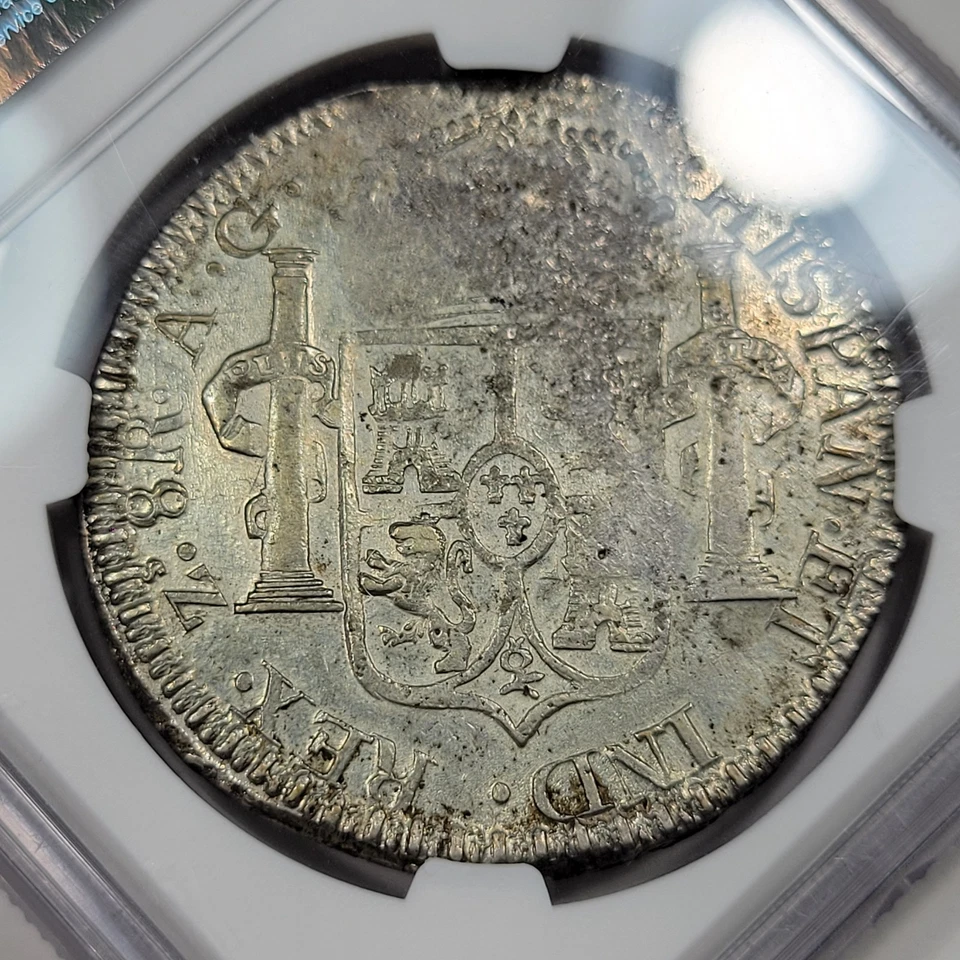 1818 Zs Silver 8 Reales NGC AU53 ZACATECAS High Grade Provisional *K741 - Image 3 of 4