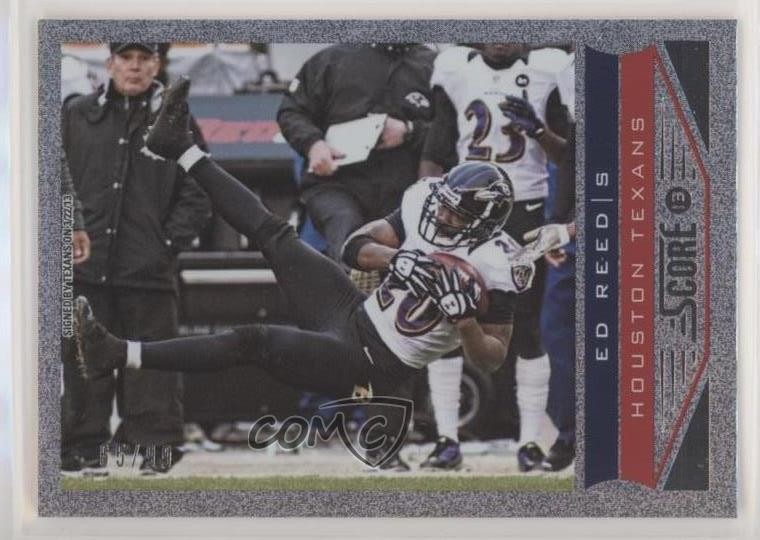2013 Score Showcase 65/99 Ed Reed #20 HOF 00jz
