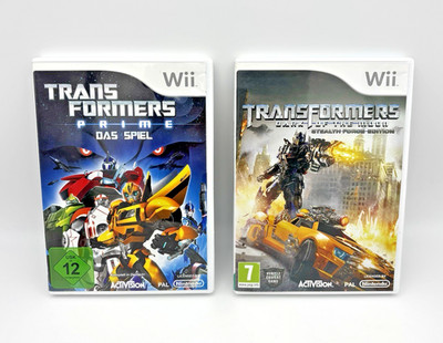 Transformers Prime Das Spiel + Transformers Dark of the Moon Nintendo Wii OVP