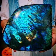 8.25LB Natural Labrador moonstone quartz free form mineral specimen 3750g