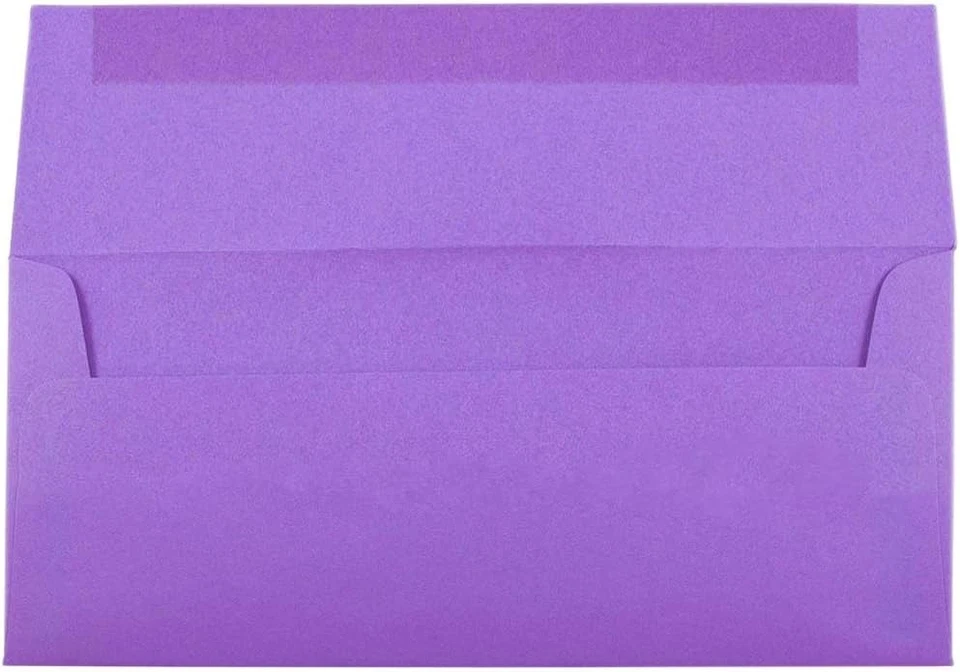 Elegante paquete de 250 sobres de negocios violeta púrpura - perfectos para anuncios Foto 3 de 4
