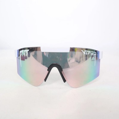 Pit Viper, Sonnenbrille, Umschließend, Weiß/Mehrfarbig, Unisex (Erwachsene) #cmu