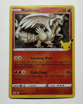 Reshiram 002/025 Celebrations Holo | Near Mint | NM | Pokemon