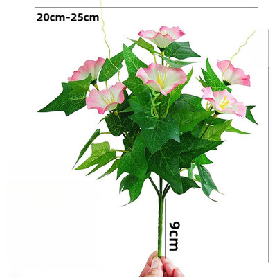 Morning Glory Kunstseidenblumen 7 oder 14 Stück mit biegsamen Stielen zum Style