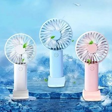 Portable Rechargeable Fan Mini Handy Fan Pocket Size Air Cooler USB w/ Battery