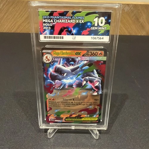 Pokémon TCG Mega Charizard x EX 013/094 ACE GEM MINT 10